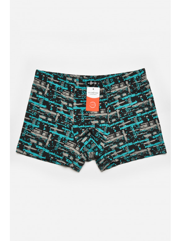 Боксеры мужские черного цвета с принтом 211634C