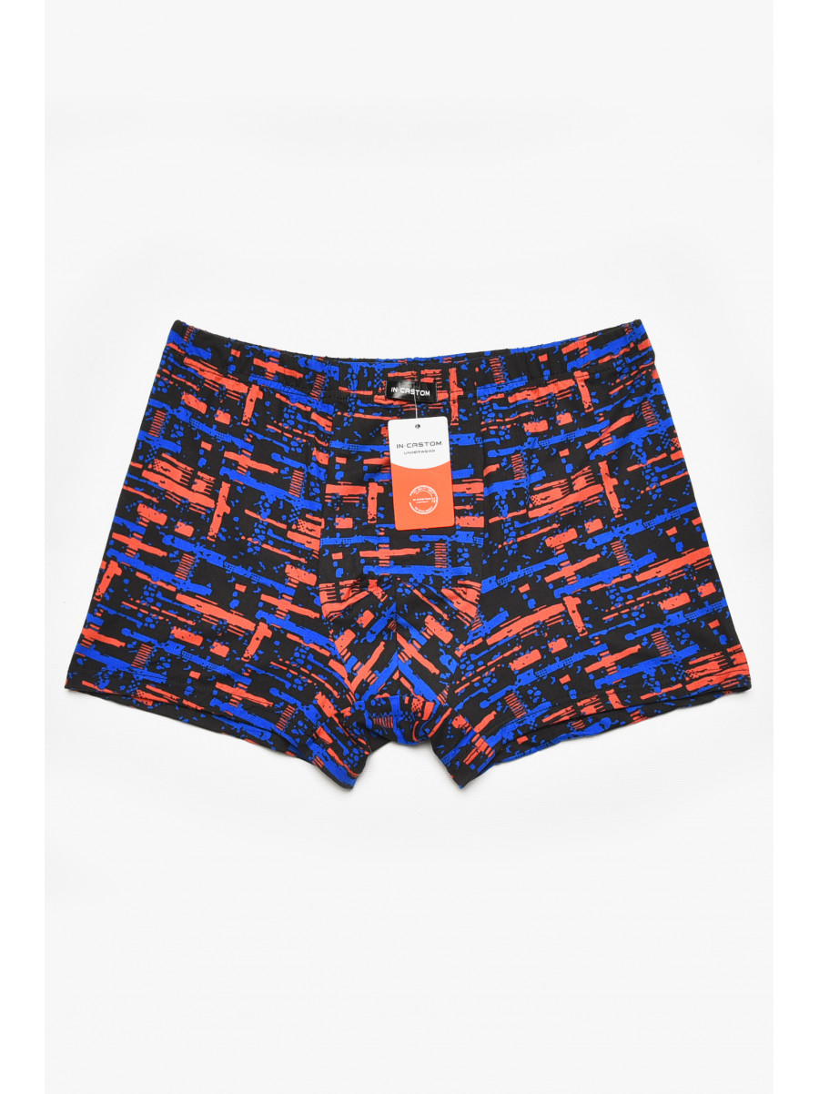 Боксеры мужские черного цвета с принтом 211635C