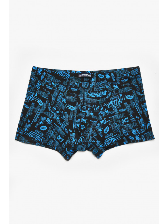 Боксеры мужские черного цвета с принтом W3781 211636C