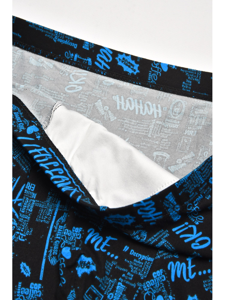 Боксеры мужские черного цвета с принтом W3781 211636C