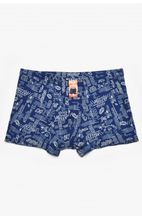 Боксеры мужские синего цвета с принтом W3781 211637C