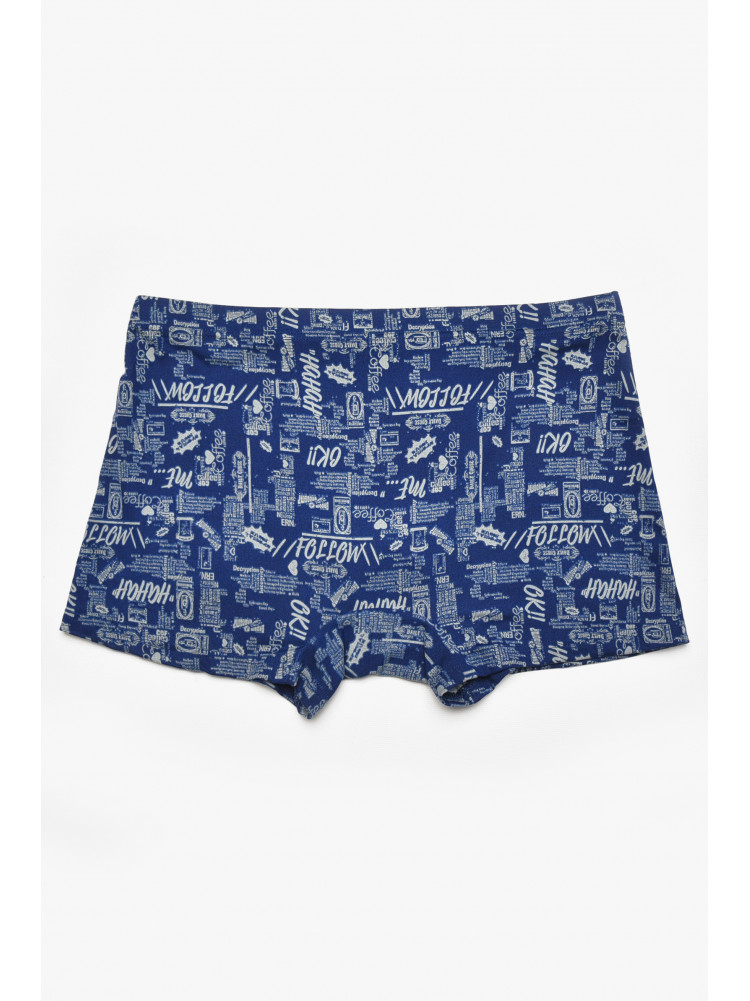 Боксеры мужские синего цвета с принтом W3781 211637C