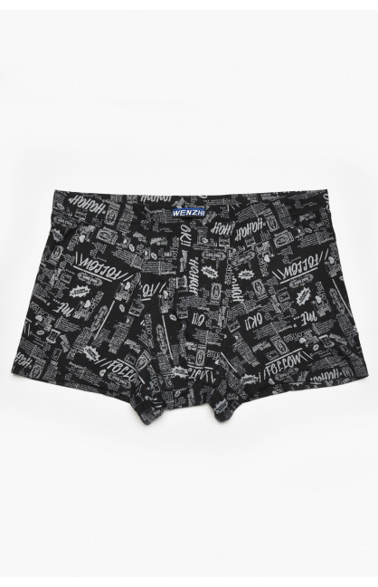 Боксеры мужские черного цвета с принтом W3781 211638C