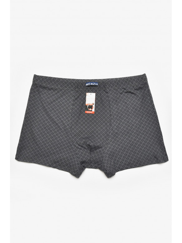 Боксеры мужские серого цвета с принтом W3827 211639C