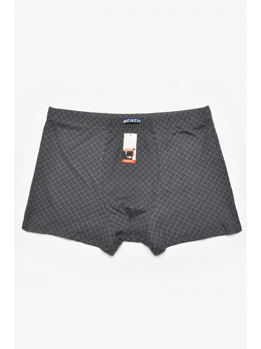 Боксеры мужские серого цвета с принтом W3827 211639C