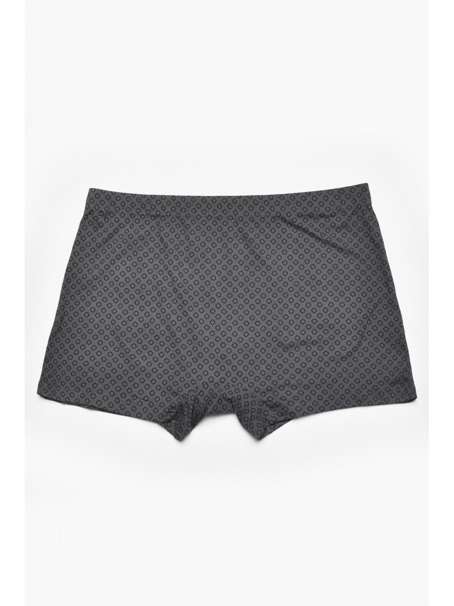 Боксеры мужские серого цвета с принтом W3827 211639C