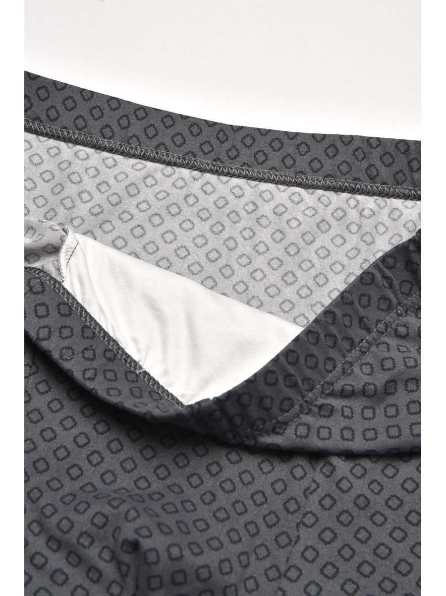 Боксеры мужские серого цвета с принтом W3827 211639C