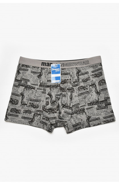 Боксеры мужские серого цвета с принтом B3224 211640C Боксеры мужские серого цвета с принтом B3224 211640C