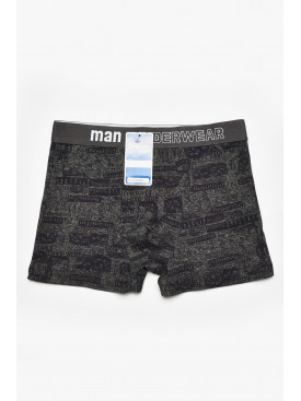 Боксеры мужские тёмно-серого цвета с принтом B3224 211642C Боксеры мужские тёмно-серого цвета с принтом B3224 211642C