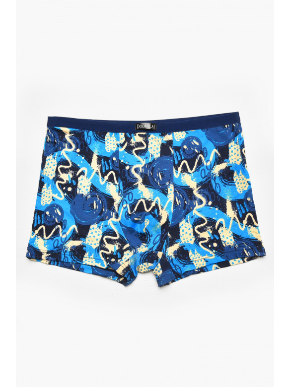 Боксеры мужские синего цвета с принтом DO1667 211643C