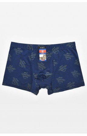 Боксеры мужские тёмно-синего цвета с принтом 211648C