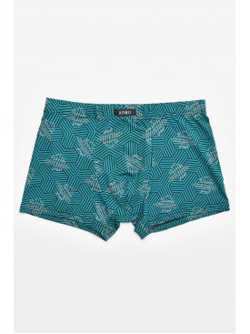 Боксеры мужские зеленого цвета с принтом 211649C