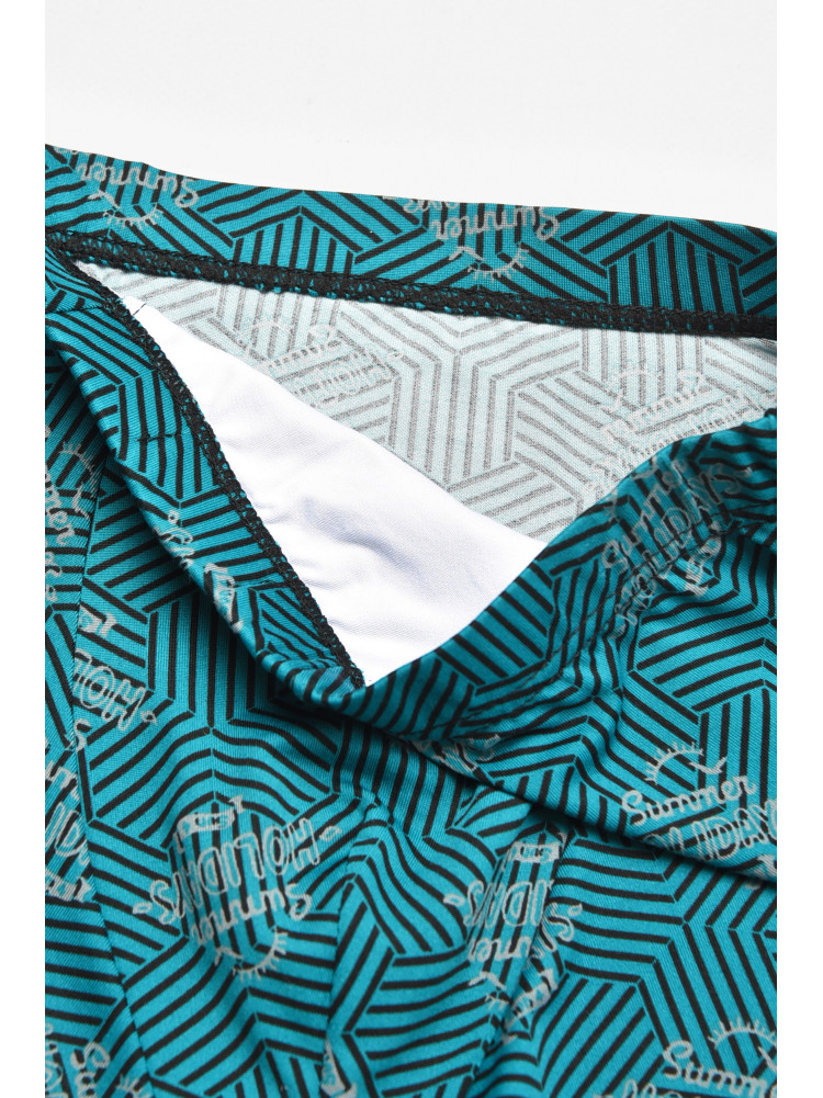 Боксеры мужские зеленого цвета с принтом 211649C