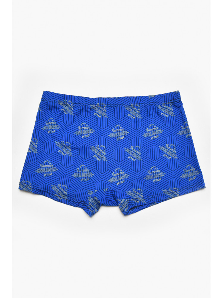 Боксеры мужские синего цвета с принтом 211650C