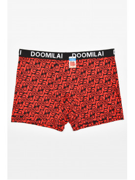 Боксеры мужские красного цвета с принтом DO1804 211653C