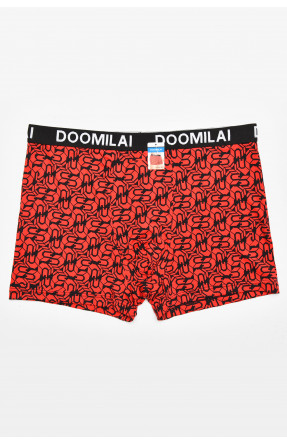 Боксеры мужские красного цвета с принтом DO1804 211653C