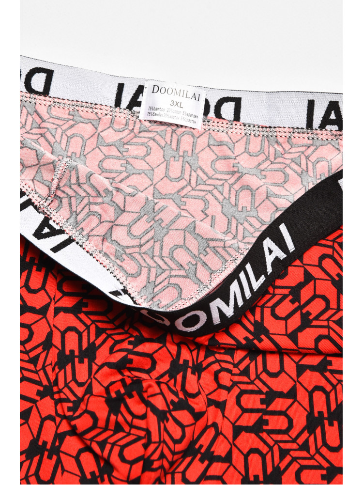 Боксеры мужские красного цвета с принтом DO1804 211653C