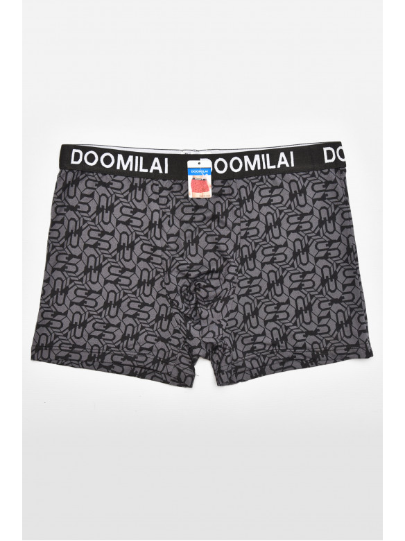 Боксеры мужские тёмно-серого цвета с принтом DO1804 211654C
