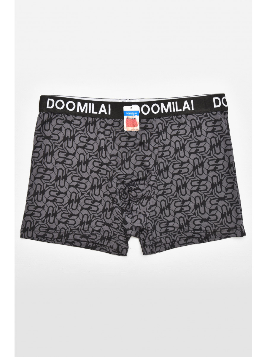 Боксеры мужские тёмно-серого цвета с принтом DO1804 211654C