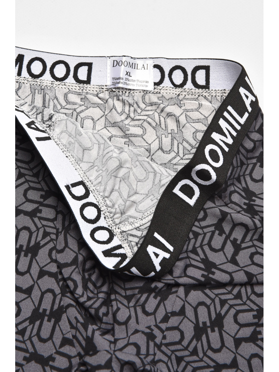 Боксеры мужские тёмно-серого цвета с принтом DO1804 211654C