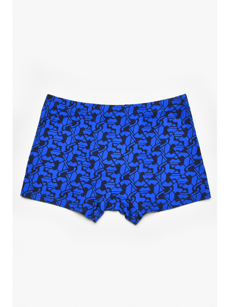 Боксеры мужские тёмно-синего цвета с принтом 211655C