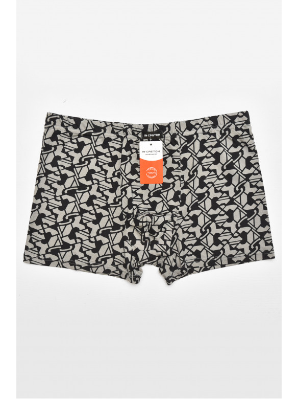 Боксеры мужские черного цвета с принтом 211656C