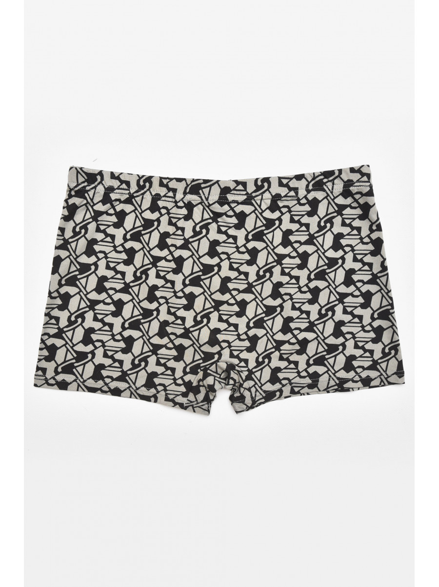 Боксеры мужские черного цвета с принтом 211656C