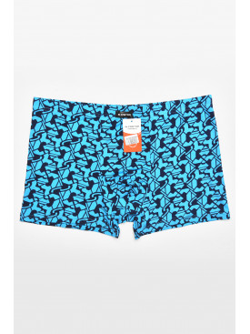 Боксеры мужские тёмно-синего цвета с принтом 211657C