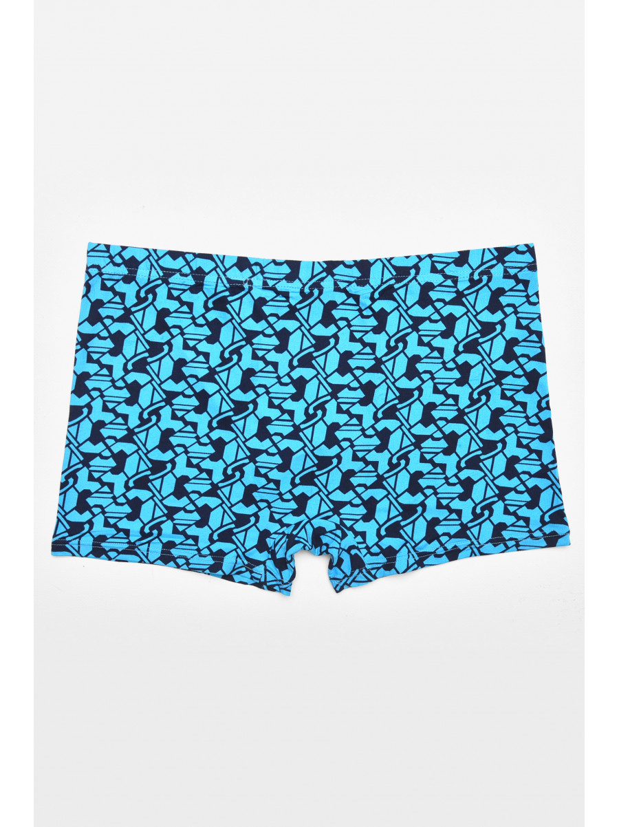 Боксеры мужские тёмно-синего цвета с принтом 211657C