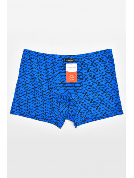 Боксеры мужские синего цвета с принтом 211658C