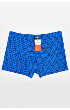 Боксеры мужские синего цвета с принтом 211658C