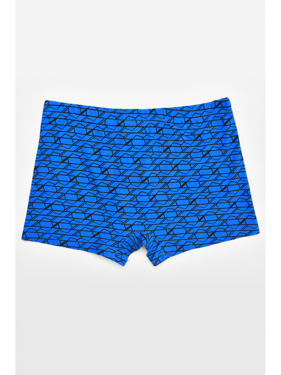 Боксеры мужские синего цвета с принтом 211658C