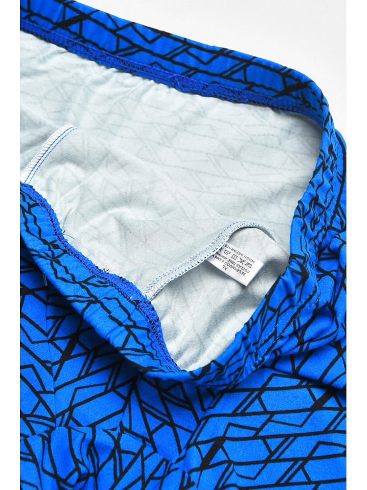 Боксеры мужские синего цвета с принтом 211658C