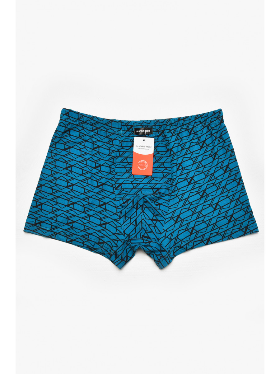 Боксеры мужские зелёного цвета с принтом 211659C