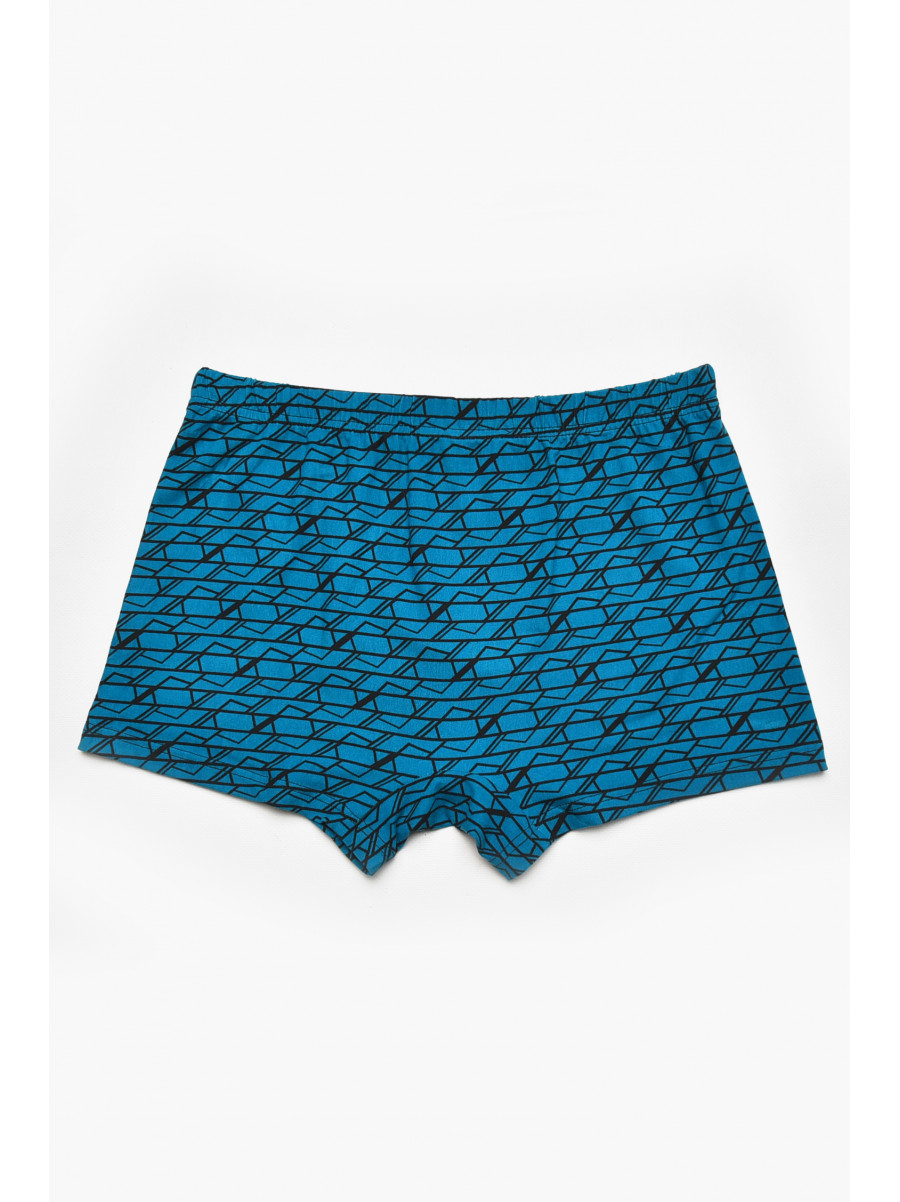 Боксеры мужские зелёного цвета с принтом 211659C