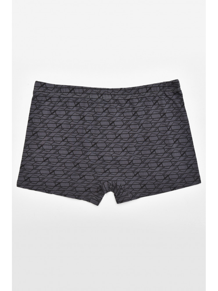 Боксеры мужские тёмно-серого цвета с принтом 211660C