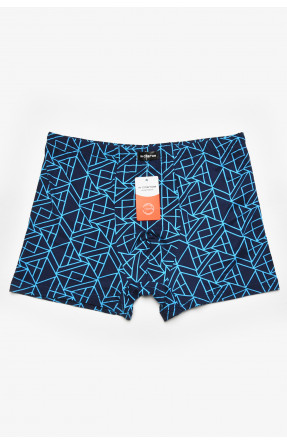 Боксеры мужские тёмно-синего цвета с принтом 211661C