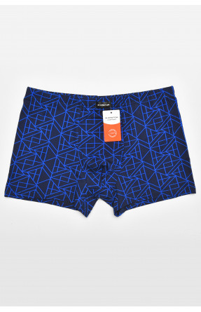Боксери чоловічі темно-синього кольору з принтом 211662C