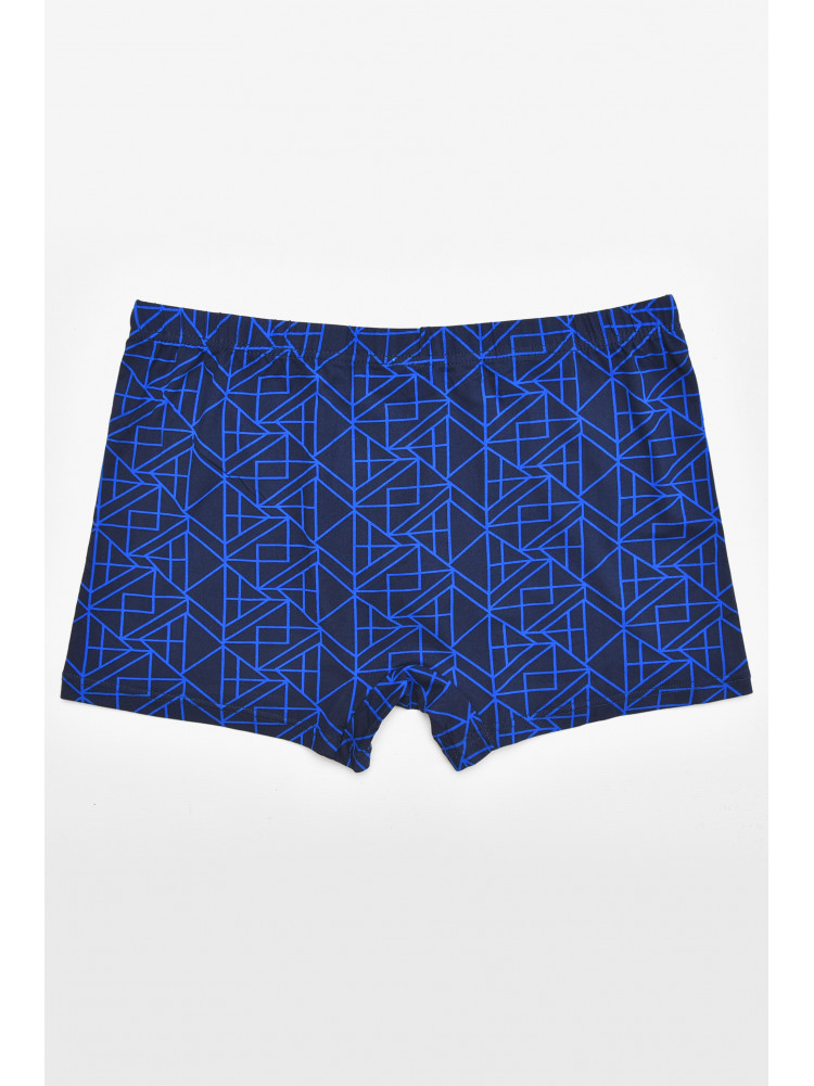 Боксеры мужские тёмно-синего цвета с принтом 211662C