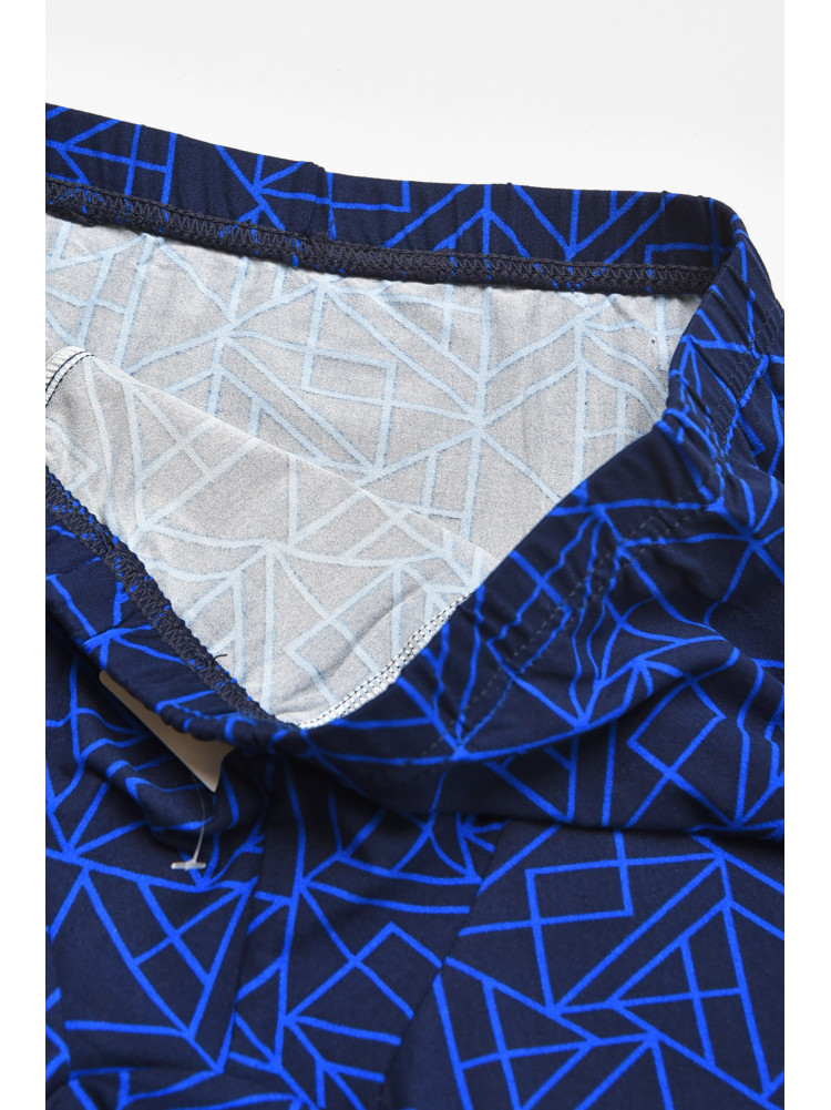 Боксеры мужские тёмно-синего цвета с принтом 211662C