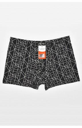 Боксеры мужские черного цвета с принтом 211663C