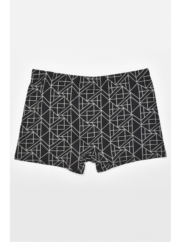 Боксеры мужские черного цвета с принтом 211663C