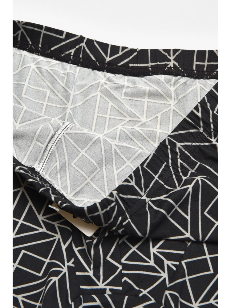 Боксеры мужские черного цвета с принтом 211663C