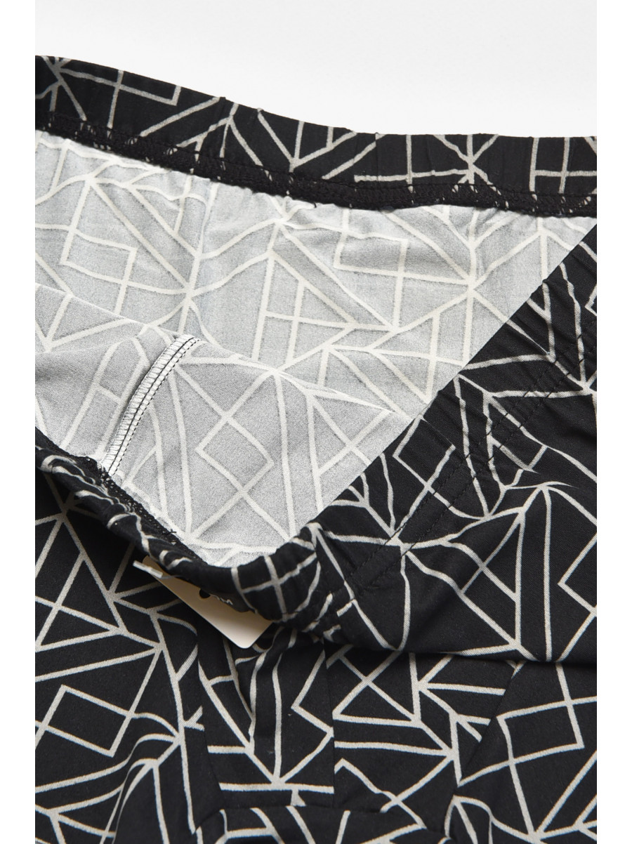 Боксеры мужские черного цвета с принтом 211663C