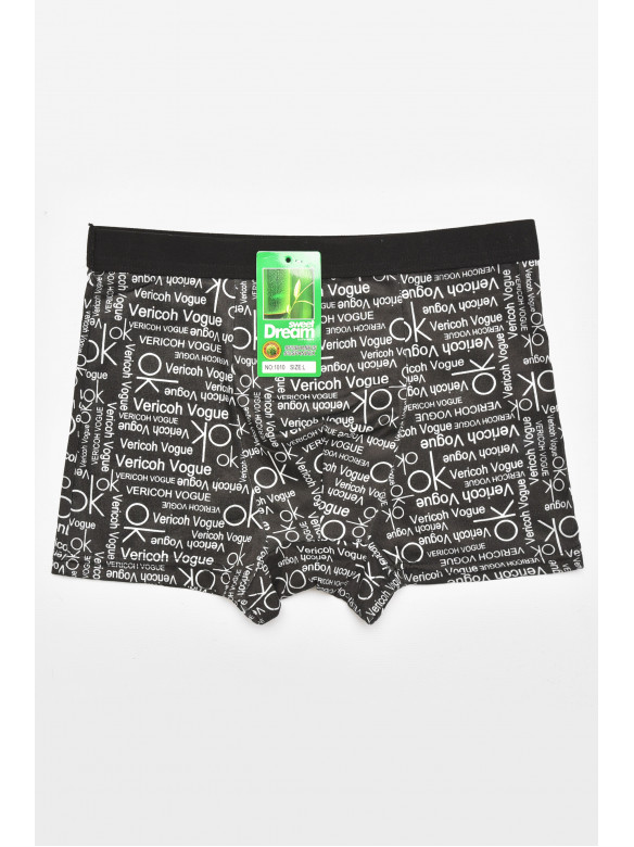 Боксеры мужские черного цвета с принтом 1010 211664C