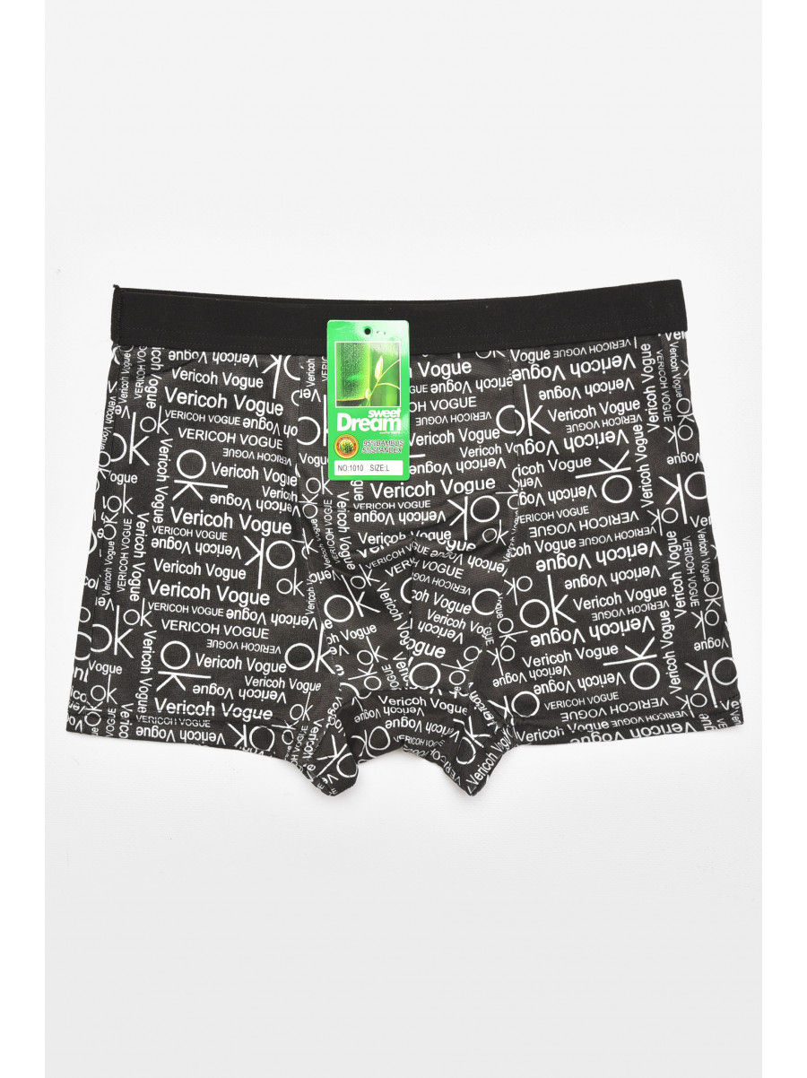 Боксеры мужские черного цвета с принтом 1010 211664C