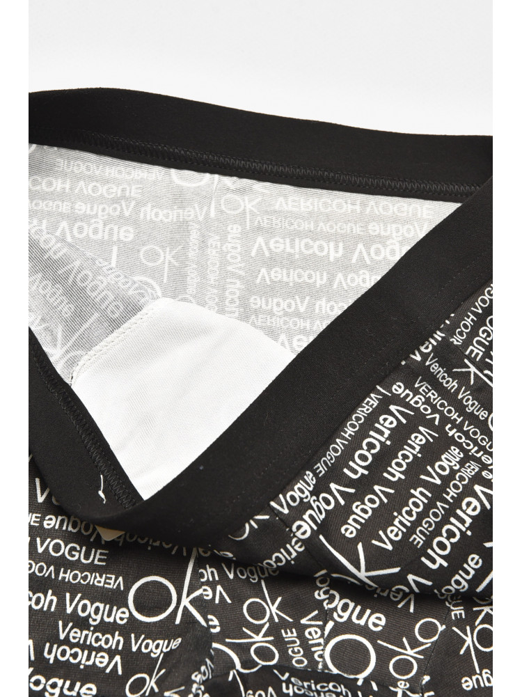 Боксеры мужские черного цвета с принтом 1010 211664C