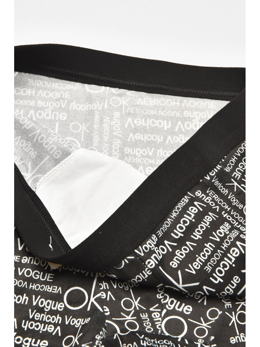 Боксеры мужские черного цвета с принтом 1010 211664C