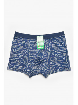 Боксеры мужские синего цвета с принтом 1010 211665C