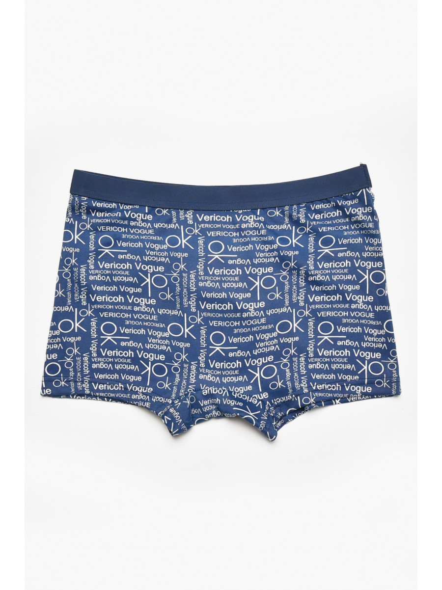 Боксеры мужские синего цвета с принтом 1010 211665C